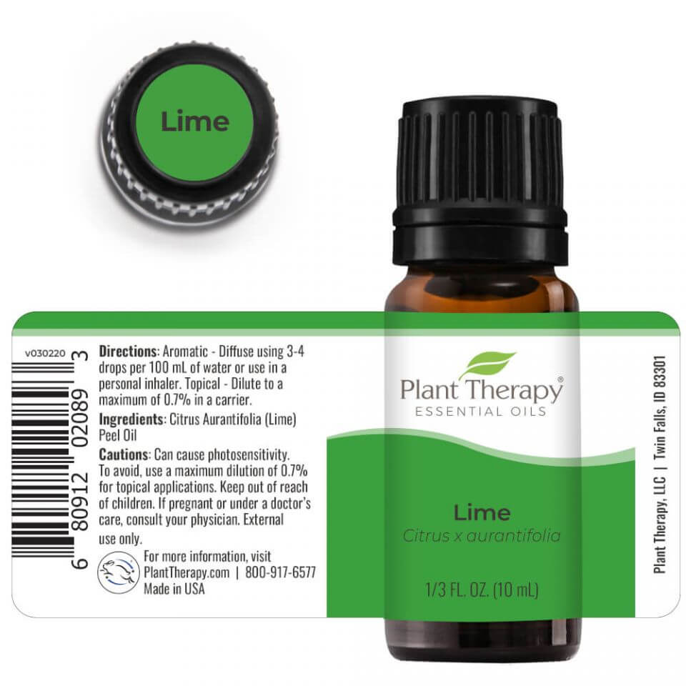 Prírodný esenciálny olej Limetka na povzbudenie