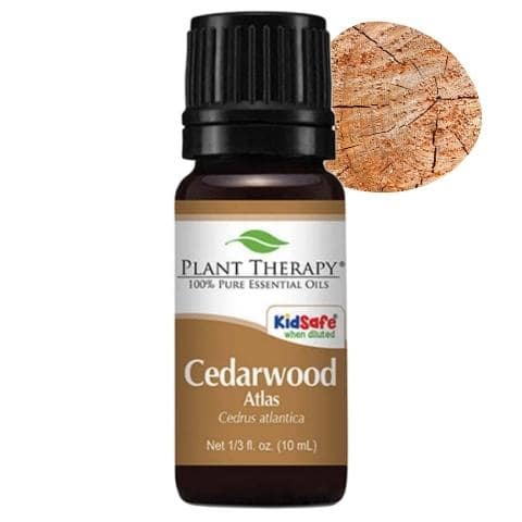 Prírodný esenciálny olej Cédrové drevo Plant Therapy na vypadávanie vlasov